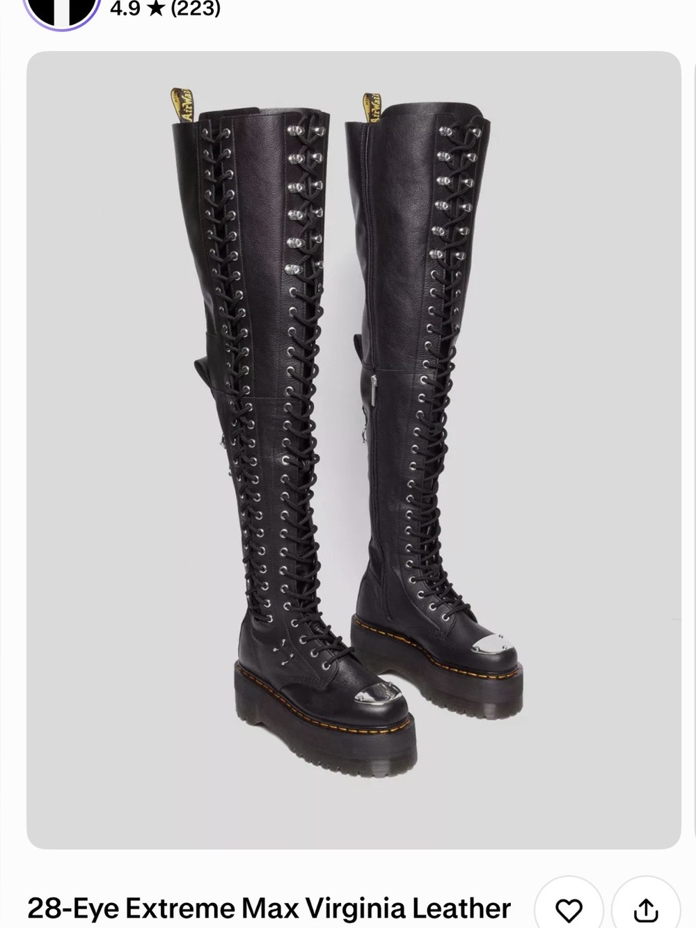 Dr. Martens 28i XTRM MAX thigh high boots
SOLD OUT EVERYWHERE DEADSTOCK